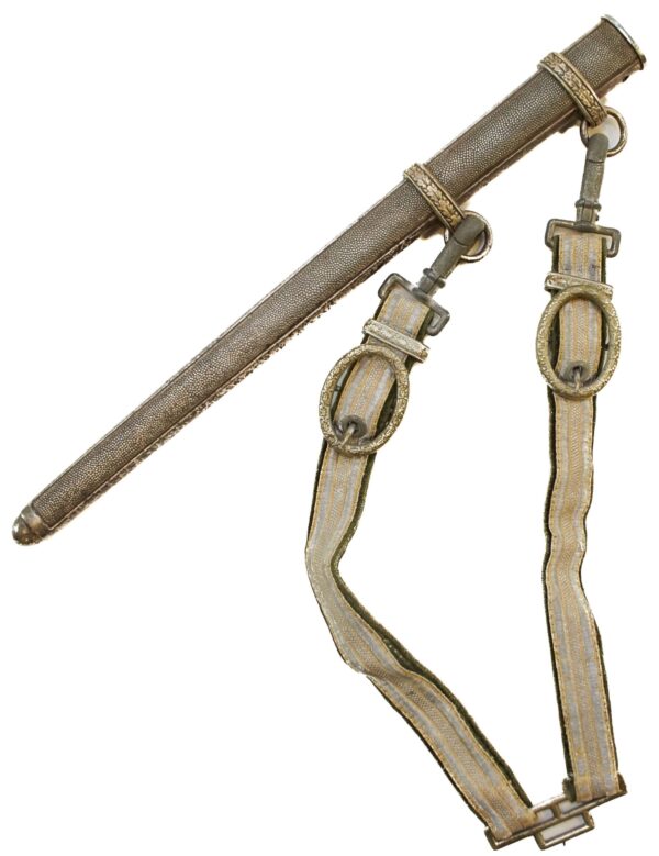 WWII German Heer Officer's Dagger with Original Scabbard and Hanger