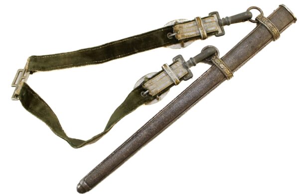WWII German Heer Officer's Dagger with Original Scabbard and Hanger