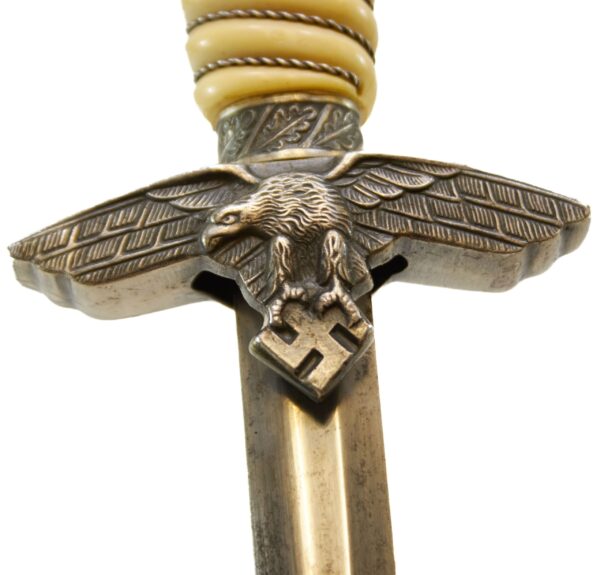 WW2 German Luftwaffe Officer's Dress Dagger with Original Scabbard and Hanger