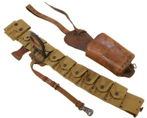 Rock Island Arsenal Experimental Gun Belt, Cavalry Rifle Scabbard Manufactured 1917