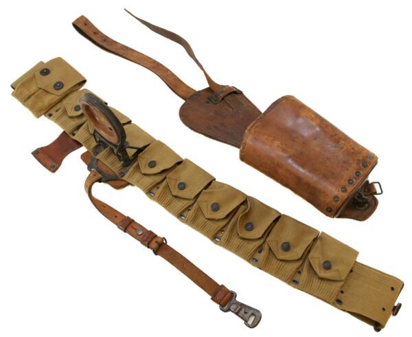 Rock Island Arsenal Experimental Gun Belt, Cavalry Rifle Scabbard Manufactured 1917