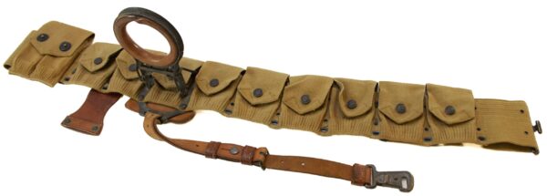 Rock Island Arsenal Experimental Gun Belt, Cavalry Rifle Scabbard Manufactured 1917