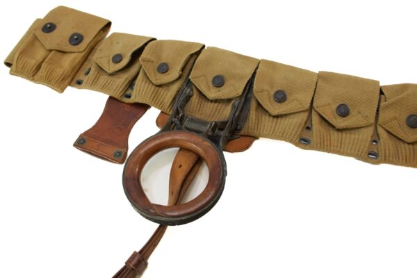 Rock Island Arsenal Experimental Gun Belt, Cavalry Rifle Scabbard Manufactured 1917