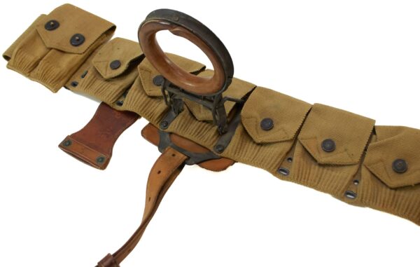 Rock Island Arsenal Experimental Gun Belt, Cavalry Rifle Scabbard Manufactured 1917