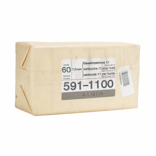 GP11 Ammunition – 7.5x55mm Swiss 174gr FMJ