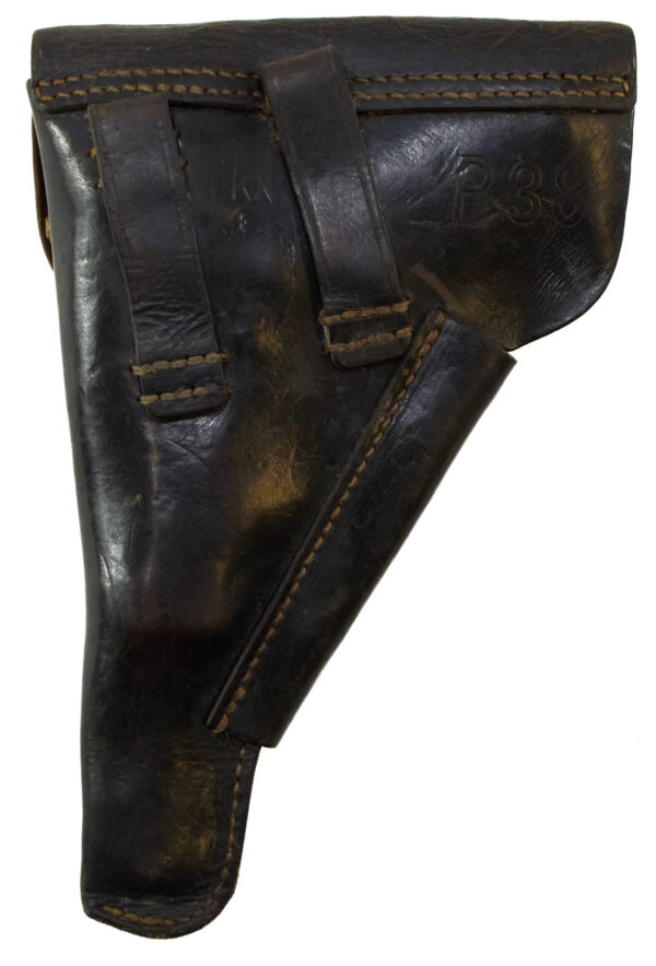 Walther P38 Leather Holster WWII fkx 4 Marked - Original - Image 2