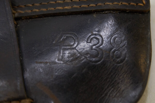 Walther P38 Leather Holster WWII fkx 4 Marked - Original - Image 3