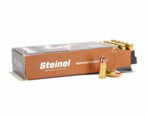 Steinel Ammunition – 9mm Glisenti 124gr Full Metal Jacket (FMJ)