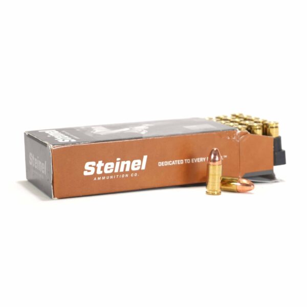 Steinel Ammunition – 9mm Glisenti 124gr Full Metal Jacket (FMJ)