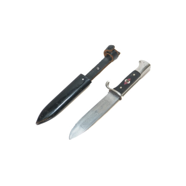 K. & Co. Hitler Youth Knife WWII Early Motto and Scabbard in Original Condition