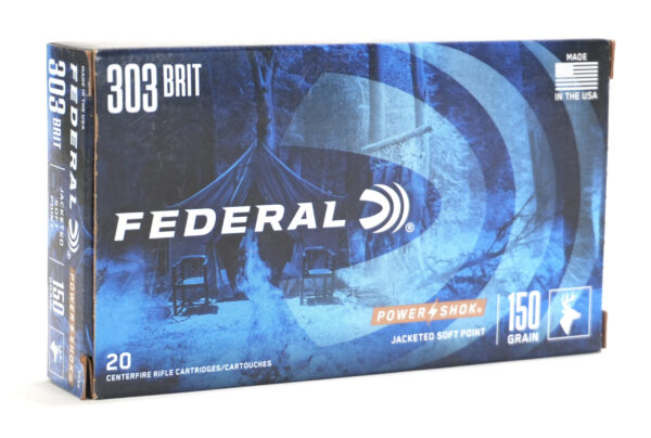 Federal Power-Shok Ammunition – .303 British 150gr Jacketed Soft Point (JSP)