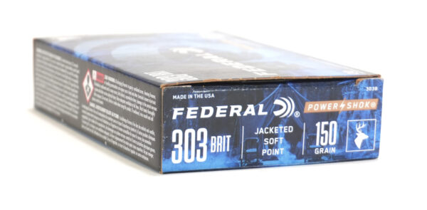 Federal Power-Shok Ammunition – .303 British 150gr Jacketed Soft Point (JSP)