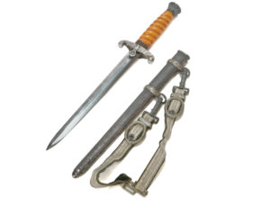 WWII German Heer Officer's Dagger with Original Scabbard and Hanger