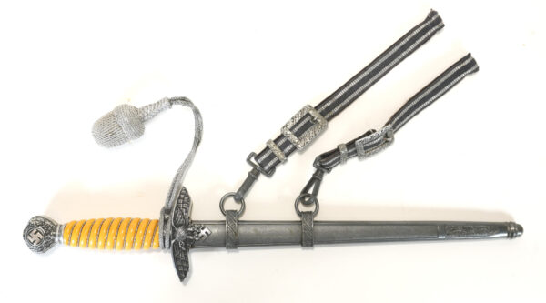 WWII German Luftwaffe Dress Dagger – 2nd Model, White Grip