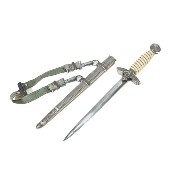 WWII German Luftwaffe Dress Dagger – 2nd Model, White Grip