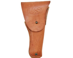 Original WW2 U.S. M1911A1 Brown Leather Flap Holster Boyt 1944 Marked