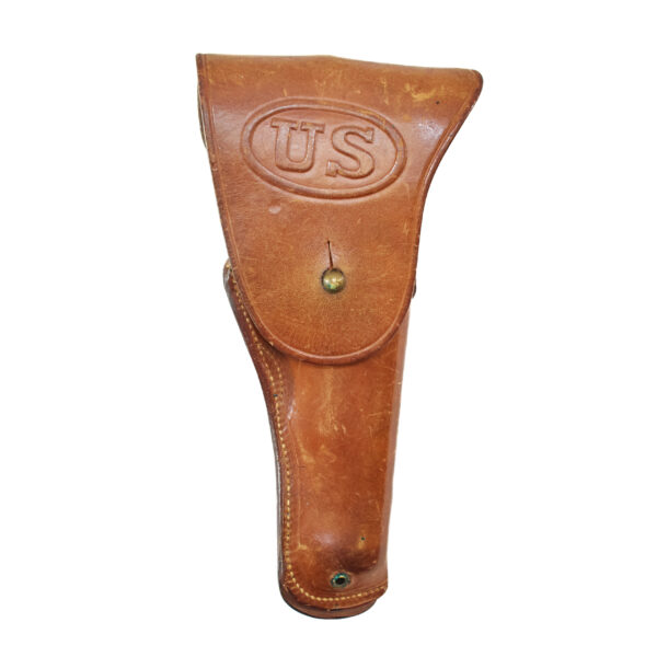 Original WW2 M1911 Brown Leather Flaps Holster HOYT 1918 J.C.Y Marked