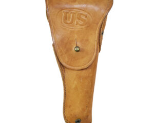 WW2 M1911A1 Light Brown Leather Flap Holster - SEARS 1942 Marked