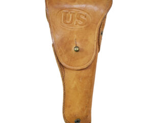 WW2 M1911A1 Light Brown Leather Flap Holster - SEARS 1942 Marked
