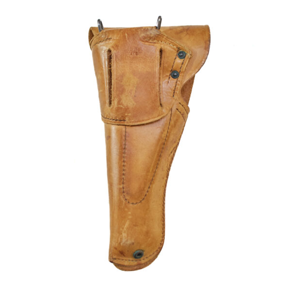 WW2 M1911A1 Light Brown Leather Flap Holster - SEARS 1942 Marked - Image 3