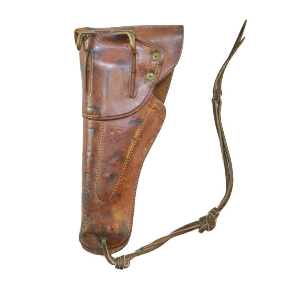 WW1 M1911 Leather Flap Holster Perkins Cambell 1917 - R.J.M. Marked - Image 2