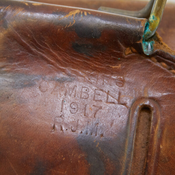 WW1 M1911 Leather Flap Holster Perkins Cambell 1917 - R.J.M. Marked - Image 4