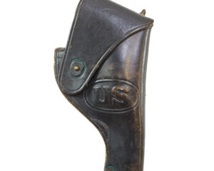 Original Vietnam Era U.S. Leather Revolver Holster RIA L.E.S. Marked