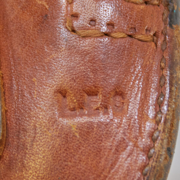 Vietnam-Era U.S. Leather Revolver Holster - RIA L.E.S. Marked - Image 4