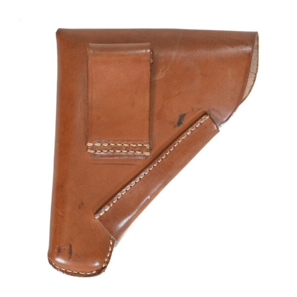 Original 1938 SA-Issued Tan Leather Holster for Walther PPK – Karl Ackva, Bad Kreuznach