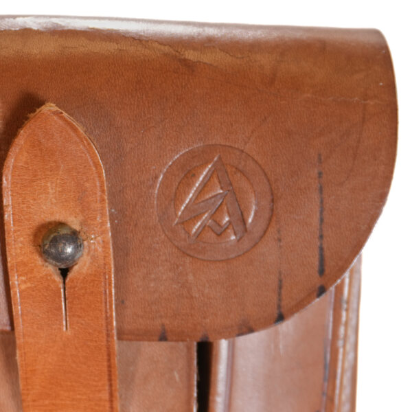 Original 1938 SA-Issued Tan Leather Holster for Walther PPK – Karl Ackva, Bad Kreuznach