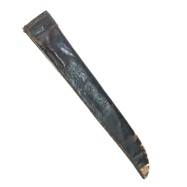 Pair of 19th Century Chinese Hudiedao Butterfly Swords with Shared Leather Scabbard - Qing Dynasty