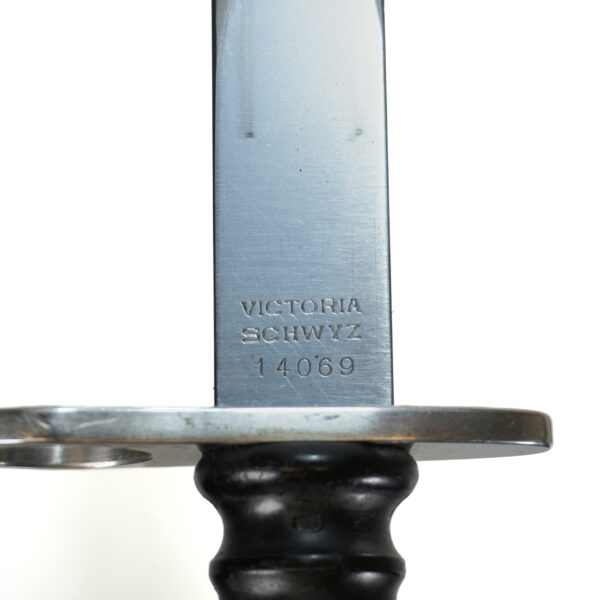 Swiss M1957 Bayonet – Victoria Schwyz Marked with Scabbard