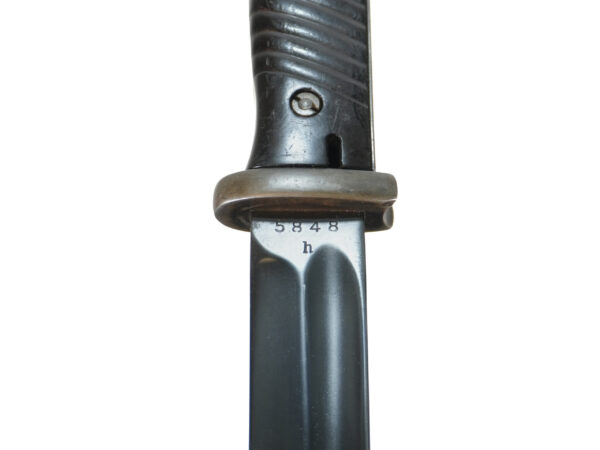 WWII German K98 Bayonet by Carl Eickhorn with Period-Correct Leather Frog