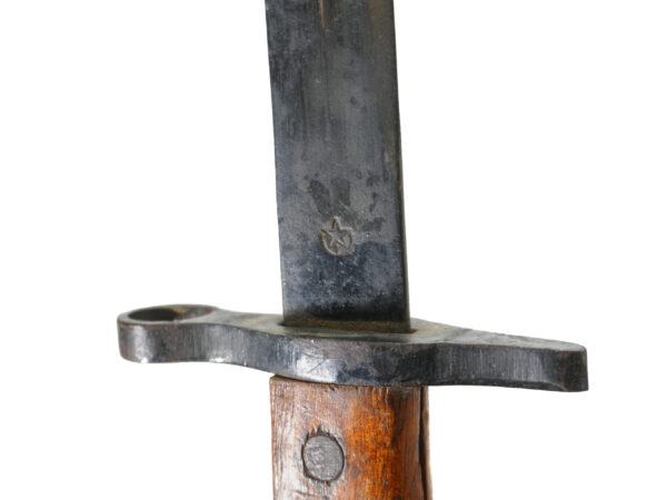 WWII Japanese Type 30 Last-Ditch Bayonet with Rubberized Scabbard and Intact Belt Loops