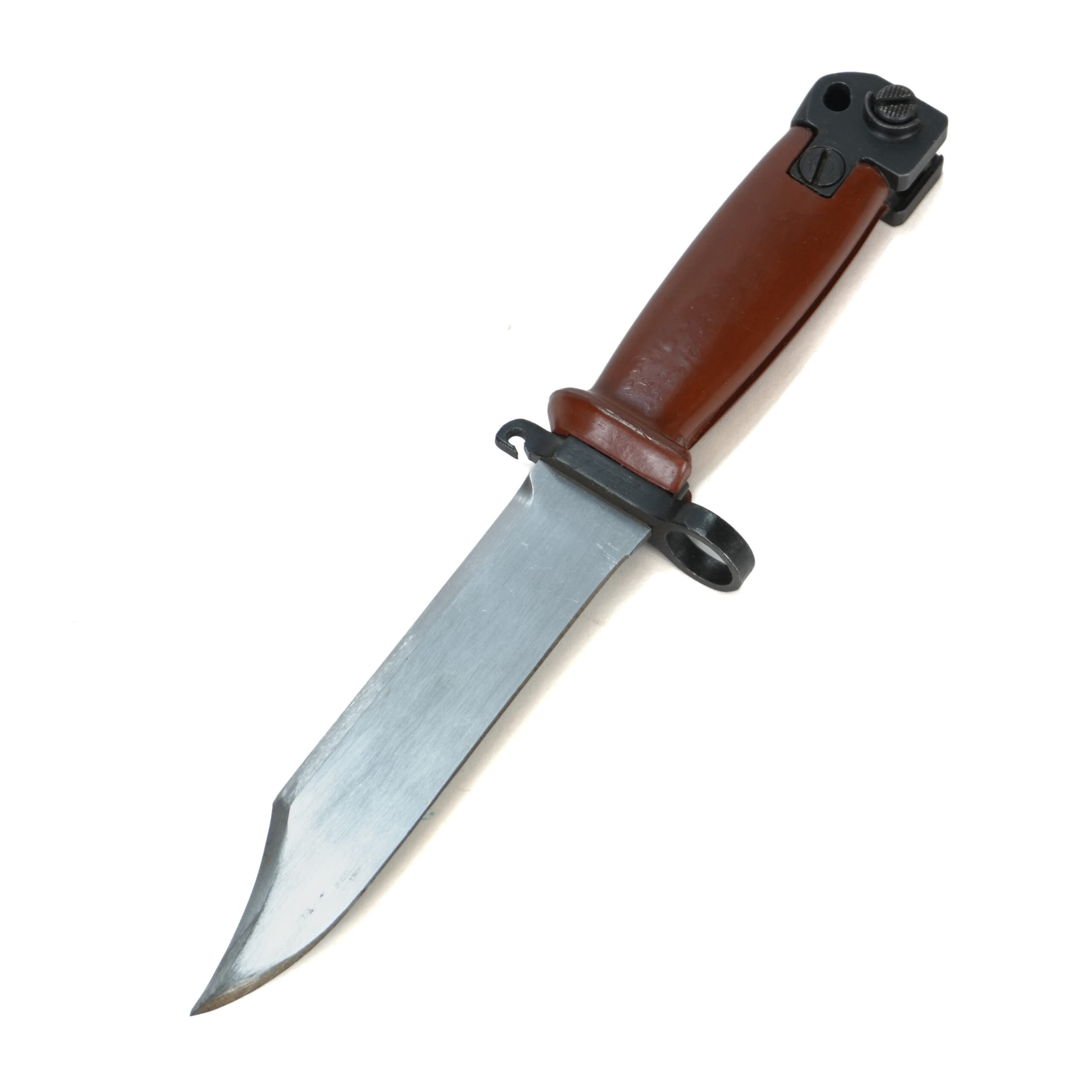 Chinese AKM Type II Bayonet – Red Grip (No Wire Cutter)