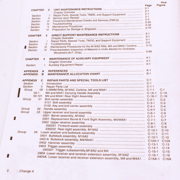 Technical Manual Builder’s Guide: AR‑15 / M‑16 Rifle, M16 A2 & Carbine M4