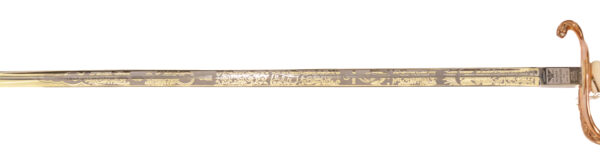 Original United States Navy Officers sword by Hilborn-Hamburger with travel case, box, and belt - Image 14