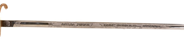 Original United States Navy Officers sword by Hilborn-Hamburger with travel case, box, and belt - Image 8