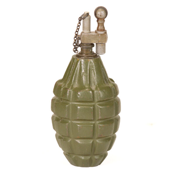 Authentic Mk II “Pineapple” Grenade Cigarette Lighter — Inert, Littlestown Foundry Marked