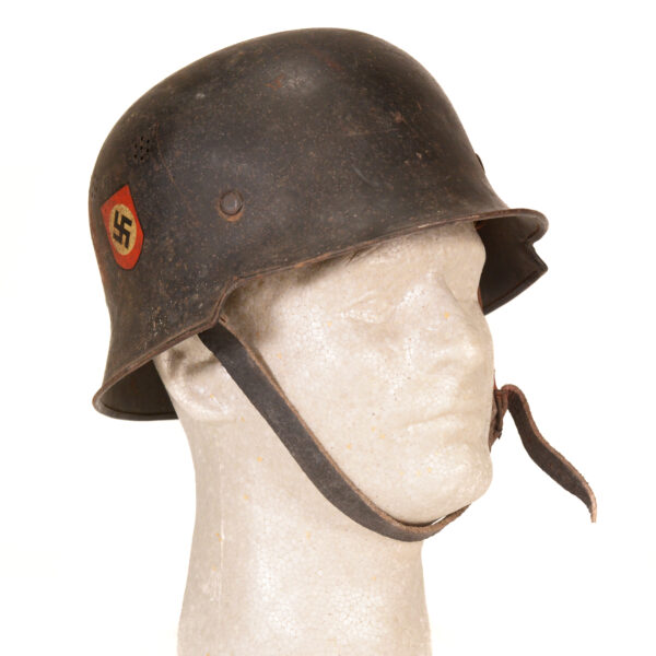 WWII GERMAN FIRE POLICE DD M34 HELMET
