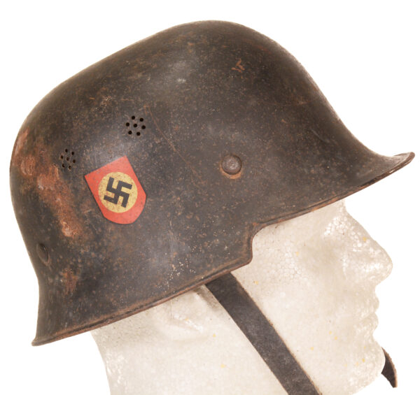 WWII GERMAN FIRE POLICE DD M34 HELMET - Image 2