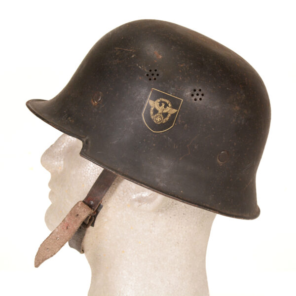 WWII GERMAN FIRE POLICE DD M34 HELMET - Image 4