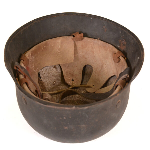 WWII GERMAN FIRE POLICE DD M34 HELMET - Image 6