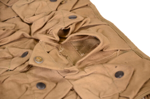 Authentic Unissued WWI 11 Pocket Grenade Chest Rig MFG May of 1918 - Image 7
