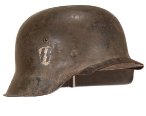 Authentic Waffen SS M42 pattern single decal Stahlhelm Helmet