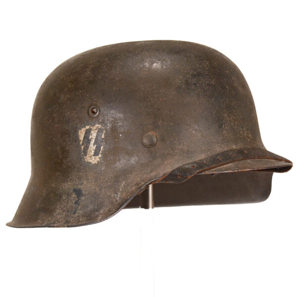 Authentic Waffen SS M42 pattern single decal Stahlhelm Helmet