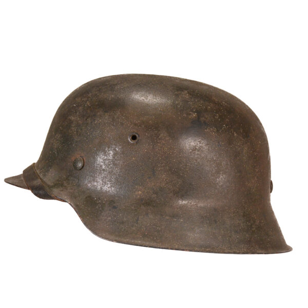 Authentic Waffen SS M42 pattern single decal Stahlhelm Helmet - Image 4