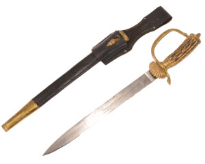 Original German Hirschfänger Stag Handle Forestry Dress Cutlass