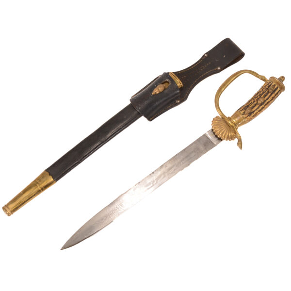 Original German Hirschfänger Stag Handle Forestry Dress Cutlass