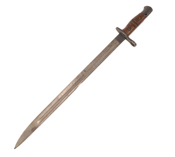 US 1917 rifle bayonet Remington manufactured - GF & MF marked leather sheath - Image 5